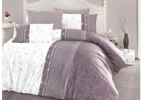 Постільна білизна ранфорс First Choice - Peitra Lilac (Турция), євро